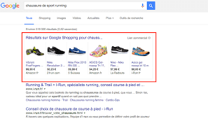 Investissements auprès de Google Shopping
